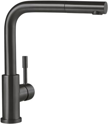 Robinet cuisine Steel Shower, anthracite, Sans nettoyant