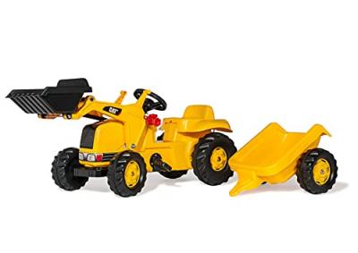 Rolly Toys Tracteur a pedales + remorque rollyKid Cat
