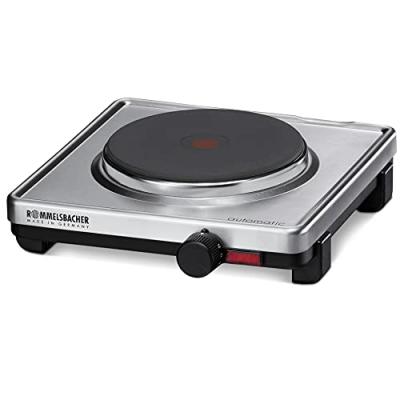 Rommelsbacher ak 1599 e plaque de cuisson acier inoxydable 1500 w