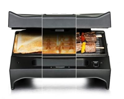 Appareil &agrave; croque et grill 3 en 1 multifonction ROMMELSBACHER SWG 700 