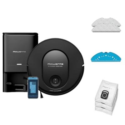 ROWENTA RR8L85WH X-PLORER Serie 65+, Aspirateur robot, Navigation m&eacute;thodique