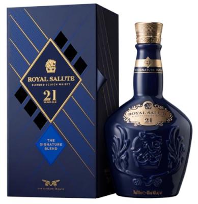 Chivas Regal 21 Years Royal Salute 70cl Whisky + Coffret cadeau