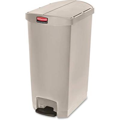 Poubelle Agroalimentaire En Plastique Step On - 68l - Beige - Rubbermaid