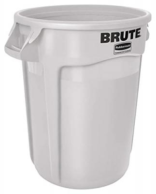 Conteneur rond professionnel Brute Rubbermaid blanc - 121 L -