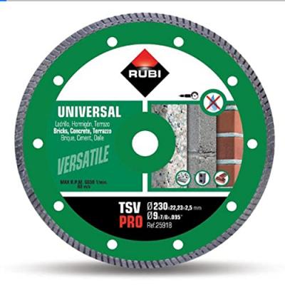 Rubi&nbsp;&ndash;&nbsp;Disque de diamant g&eacute;n&eacute;ral, pi&egrave;ce Turbo, 25918