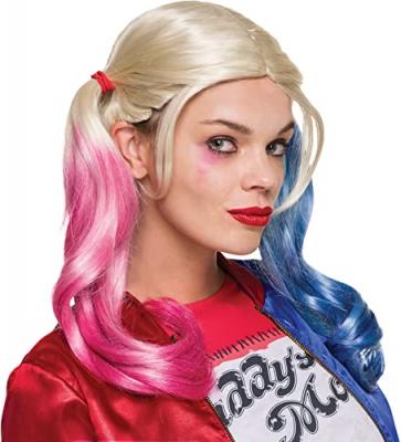 Rubies - DC Comics Officiel - polyester Perruque Harley Quinn (Adulte)