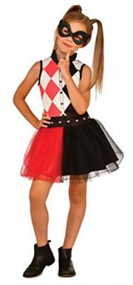Rubies - DCSHG officiel -Robe Tutu Harley Quinn + loup 4-6 ans