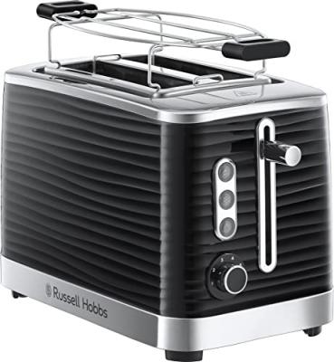 Russell Hobbs Inspire-Tostateur, 1050 W, acier inoxydable, noir