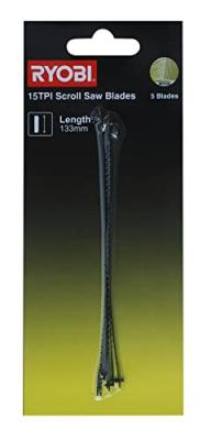 RYOBI 5 lames &agrave; chantourner 15 TPI 133 mm pour RSW1240G