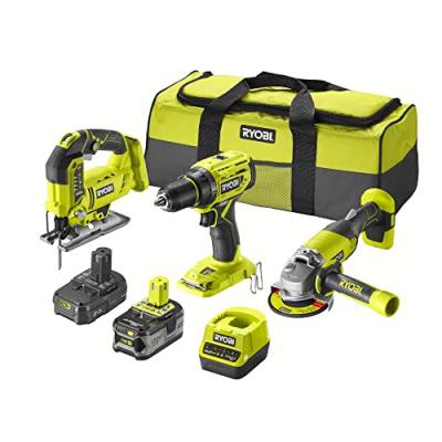 Pack ryobi 3 outils 18v oneplus - 2 batteries 4,0ah - 2.0ah - 1 chargeur - rck183a-242s