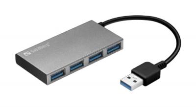 Sandberg 133-88 Hub 4xusb 3.0 Units Argent&eacute;