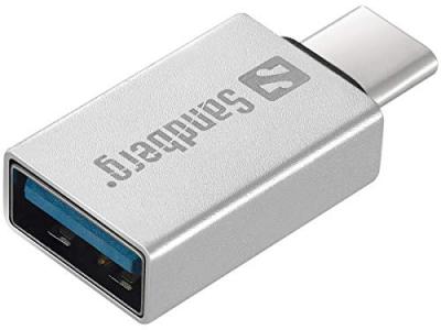 Sandberg 136-24 Usb-c To Usb-a Adapter Argent&eacute;