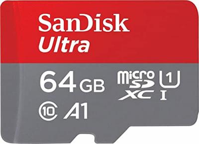 Microsdxc ultra 64gb (a1/uhs-i/cl.10/140mb/s) + adapter
