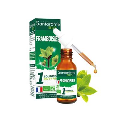 Santarome Bio Framboisier Bio 30 ml - Flacon compte goutte 30 ml