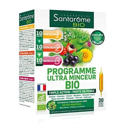 Santarome Programme Ultra Minceur Bio 30 Ampoules De 10ml