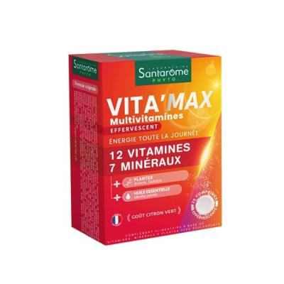 Santarome Phyto Vita'Max Multivitamines Go&ucirc;t Citron Vert 20comp