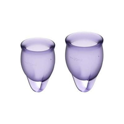 Satisfyer Feel Confident Ensemble de 2 coupes menstruelles - Violet