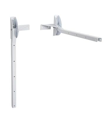 Sauvic 89420-S&eacute;choir de Mural Rabattable, Blanc 54 cm.