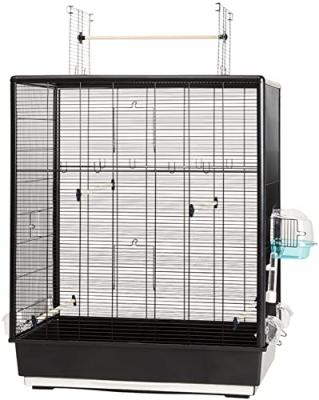 Savic - Cage oiseau primo 60 k.d.open noir 80x50x115cm