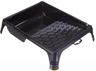Bac &agrave; peinture noir antiglisse plat pour rouleau 180 mm Savy