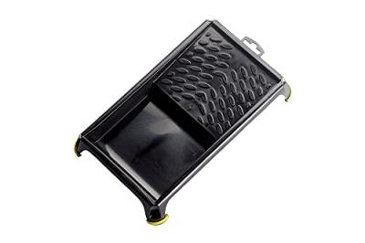 Bac &agrave; peinture antiglisse plat pour rouleau 120 mm - noir
