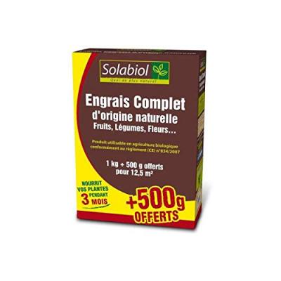 Solabiol - Engrais complet, Etui de 1kg + 500g offerts