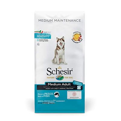 Schesir Entretien Moyen Poisson Pour Chiens 12 Kg 