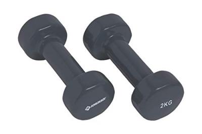 Schildkr&ouml;t Fitness, lot de 2 halt&egrave;res, 2x2kg, en vinyle, anthracite
