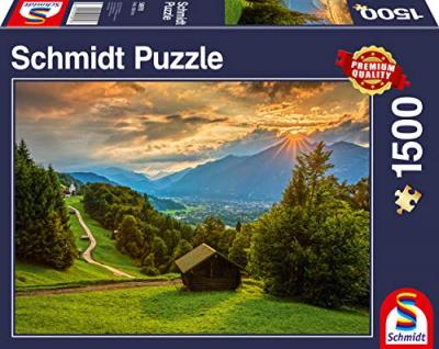 Puzzle Coucher de Soleil sur Wamberg Schmidt Spiele
