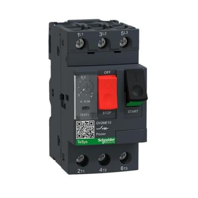 Disjoncteur Moteur Gv2Me 4 &Agrave; 6,3 A 3P 3D D&eacute;clencheur Magn&eacute;tothermique (GV2ME10)