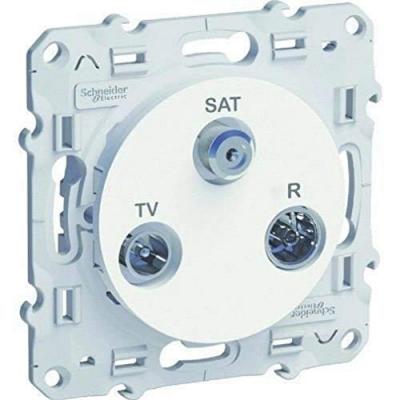Schneider Electric S520461 PRISE ODACE TV/SAT/FM BLANC