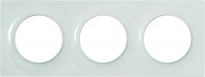 SCHNEIDER ELECTRIC Plaque de finition 3 postes Odace Styl blanc