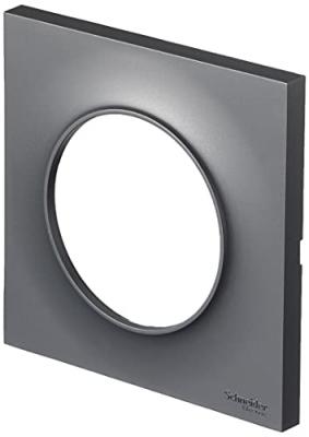 SCHNEIDER ELECTRIC Plaque de finition 1 poste Odace Styl anthracite