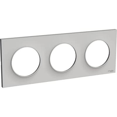 Plaque Odace Styl - Sable - Triple horizontale / verticale 71mm