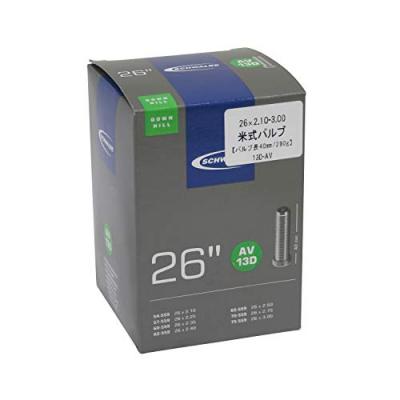 Schwalbe AV13D Chambre &agrave; air Noir 26 x 2,1-3,0 Valve Schrader 290 g
