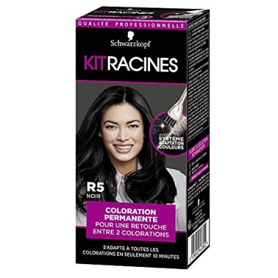 Coloration Permanente Kit Racines Noir R5 Schwarzkopf - La Boite De 22 Ml