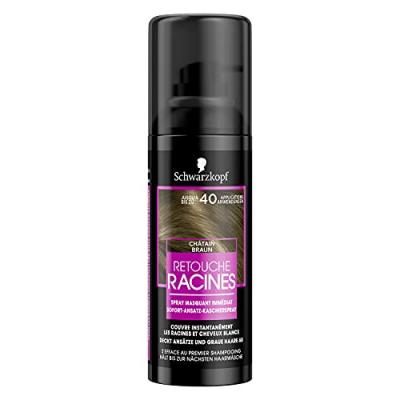 SCHWARZKOPF Spray Retouche Racines Imm&eacute;diat - Ch&acirc;tain - 120 ml