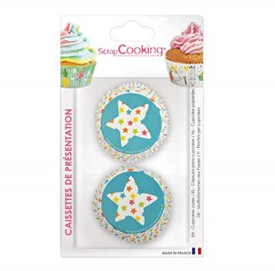 Caissettes pour cupcakes Etoiles - ScrapCooking