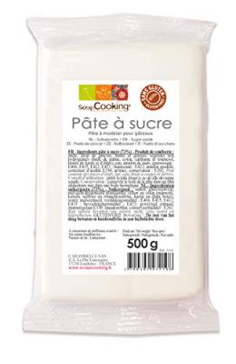 P&acirc;te &agrave; sucre Blanche 500 g - ScrapCooking - couleur variant