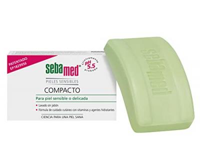 Compacto pastilla sin jab&oacute;n piel sensible 150 gr