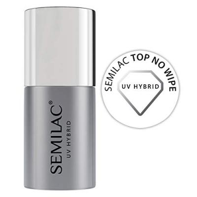 Semilac Vernis &agrave; ongles semi-permanent, top no wipe, 7 ml