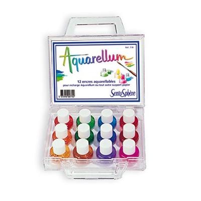 Encre Aquarellum 12 couleurs - Sentosph&egrave;re - couleur variant