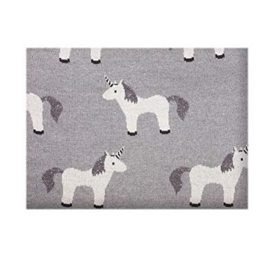 Sevira Kids - Couverture pour b&eacute;b&eacute; en coton bio, LICORNE