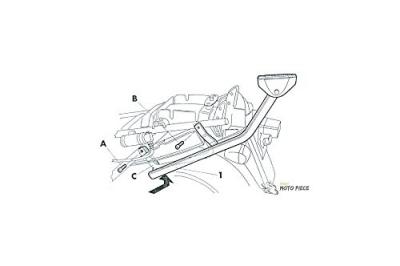 Kit fixation top case Top Master SHAD Suzuki 750 GSX Inazuma 98-03