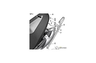 Kit fixation top case Top Master SHAD Suzuki Gladius 650 09-14