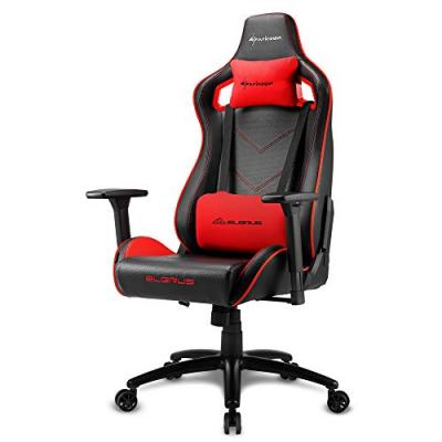 Sharkoon Elbrus 2, Similicuir, Noir/Rouge, Normal