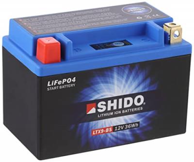 SHIDO Batterie Lithium-Ion, moto & scooter, LTX9-BS