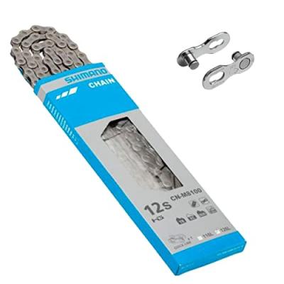 Cha&icirc;ne v&eacute;lo Shimano Deore XT M8100 12v (126 maillons)