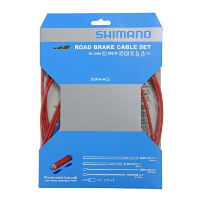 Shimano jeu de c&acirc;bles de frein Dura-Ace BC-9000rouge 8 pi&egrave;ces