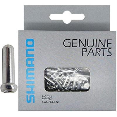 Shimano Brake Cable End Cap 100 Units Argent&eacute; 1.6 mm
